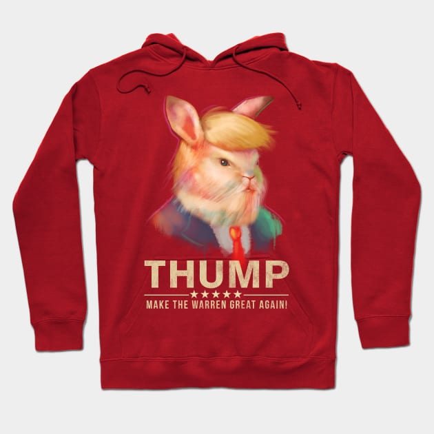 Donald Thump Hoodie by Ninjaink